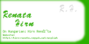 renata hirn business card